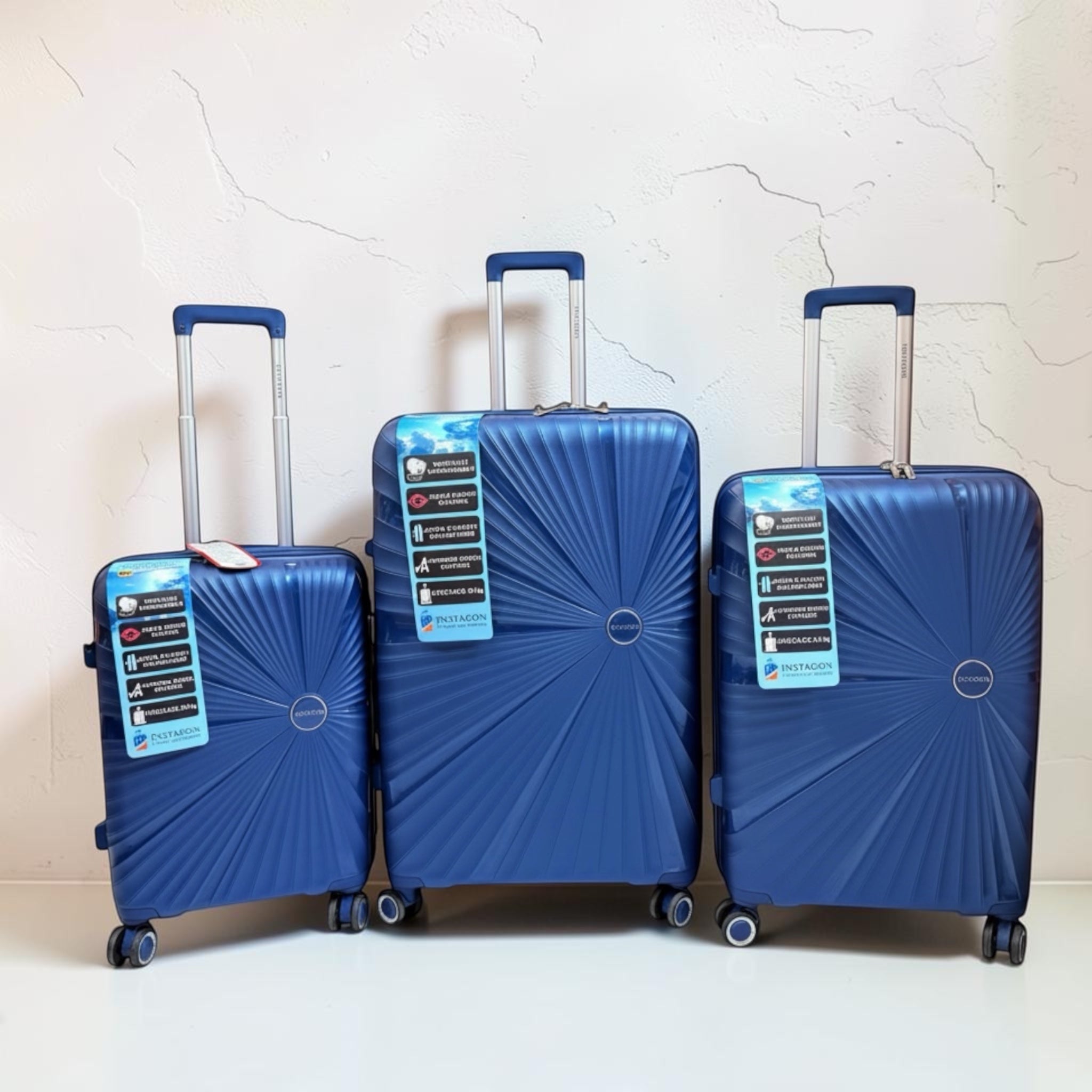Instagon Travel Suitcase Blue