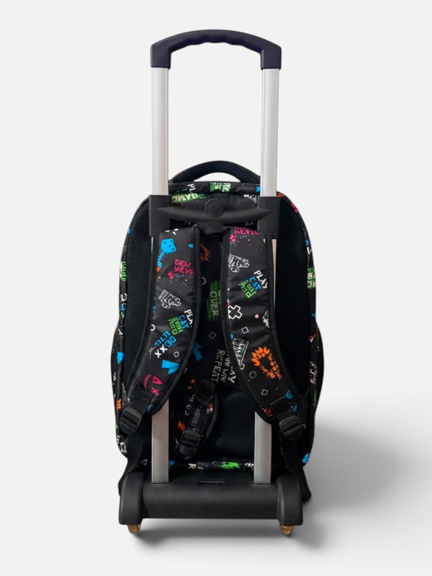 Black Elite School Trolley Bag For Grade 4 to 8 (22 Inch )