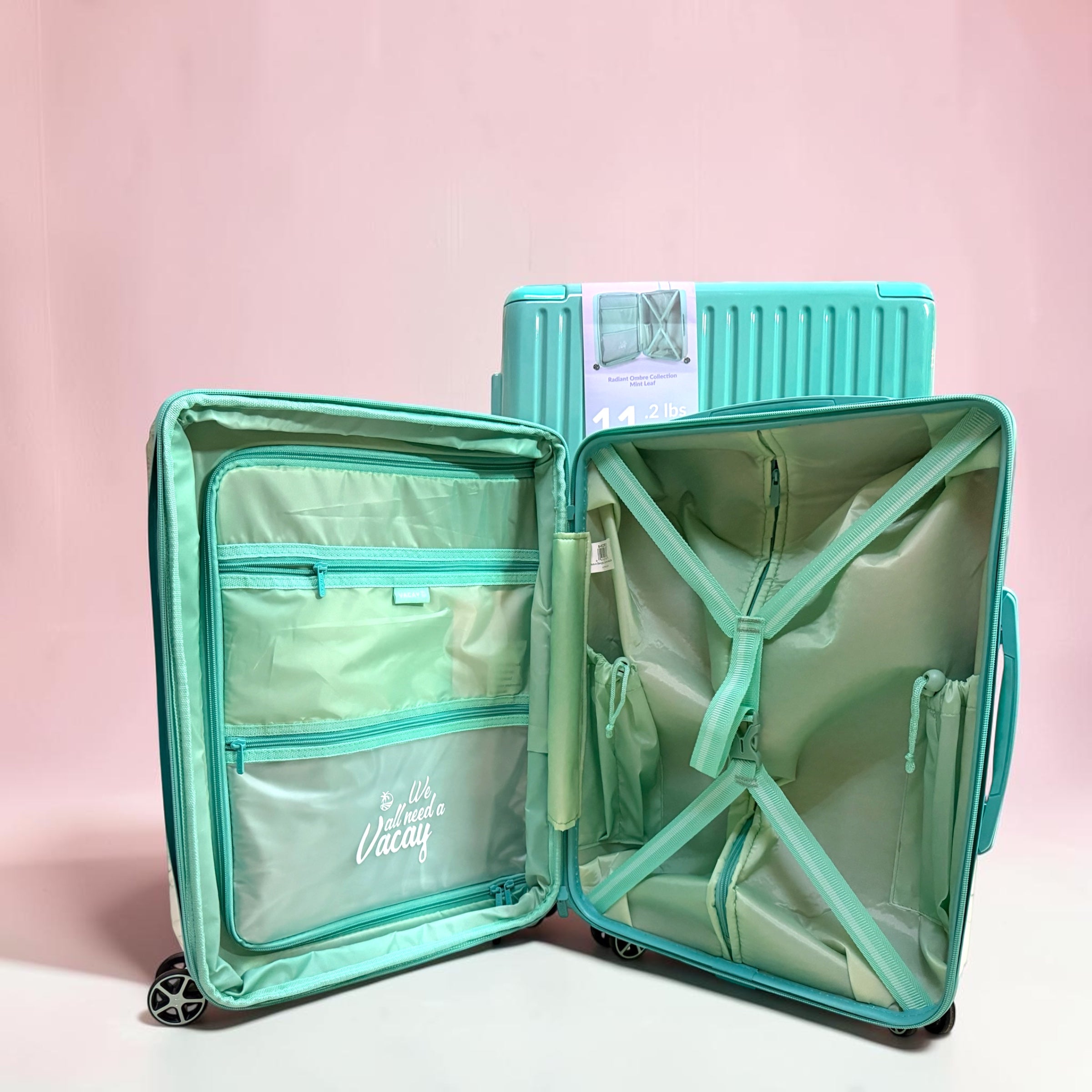 Vacay Suitcase Green