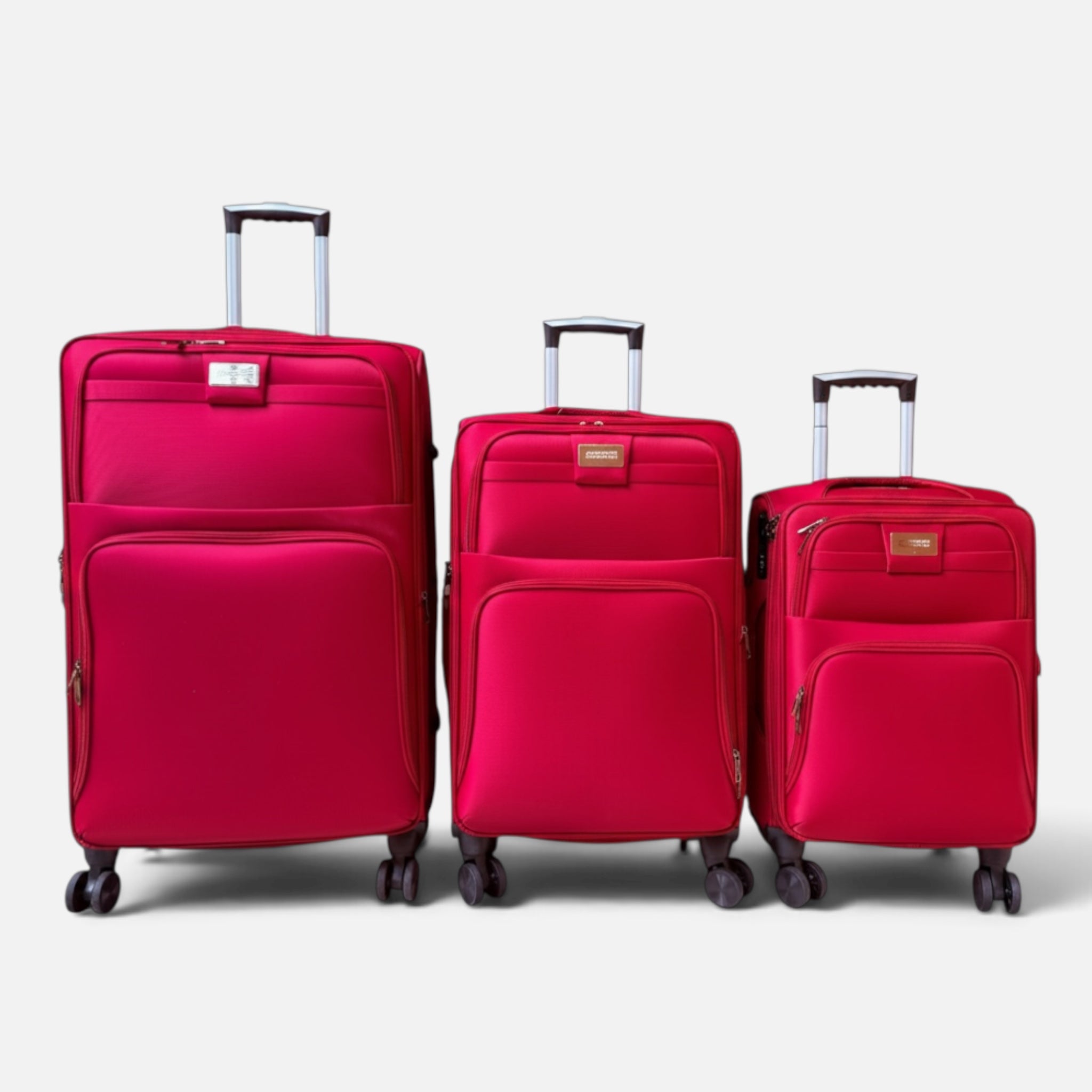 American Tourist Luggage Suitcase Soft Red