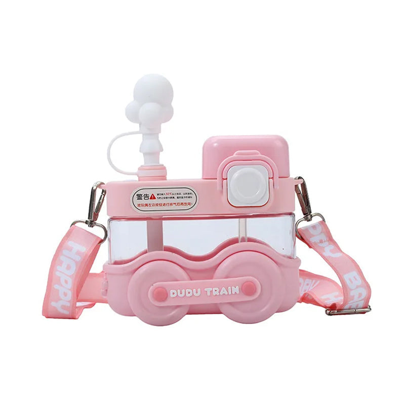 Train Water Bottle Pink