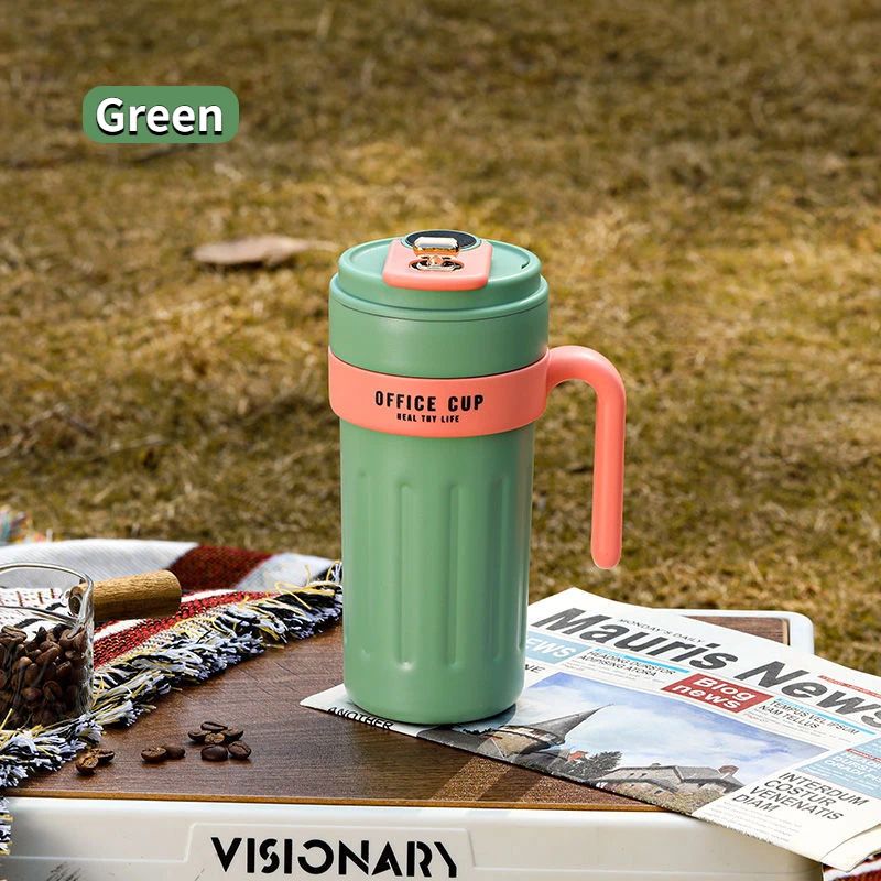 Smart Temperature Display Thermos Mug – 650ml Stainless Steel Office Travel Mug