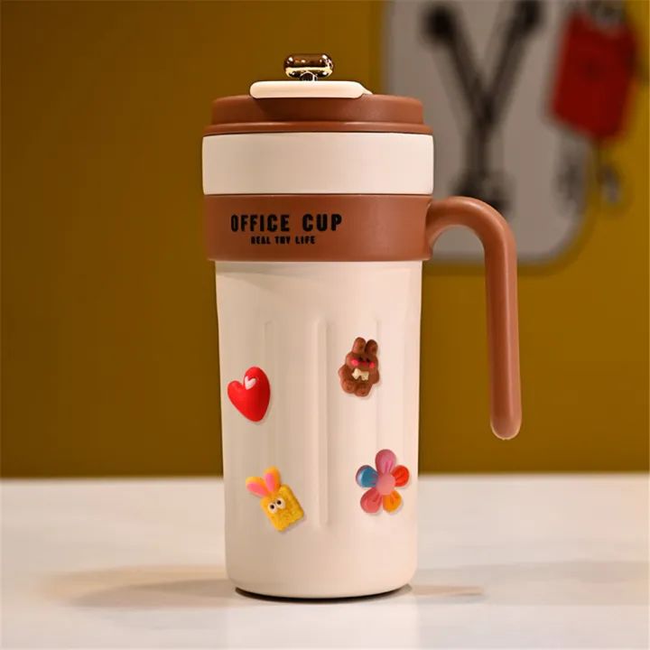 Smart Temperature Display Thermos Mug – 650ml Stainless Steel Office Travel Mug