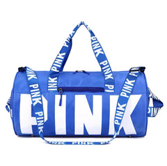 Pink Gym Bag Cute Duffle Bag Travel Tote Bag  for Swim Sports Gym Travel Bag