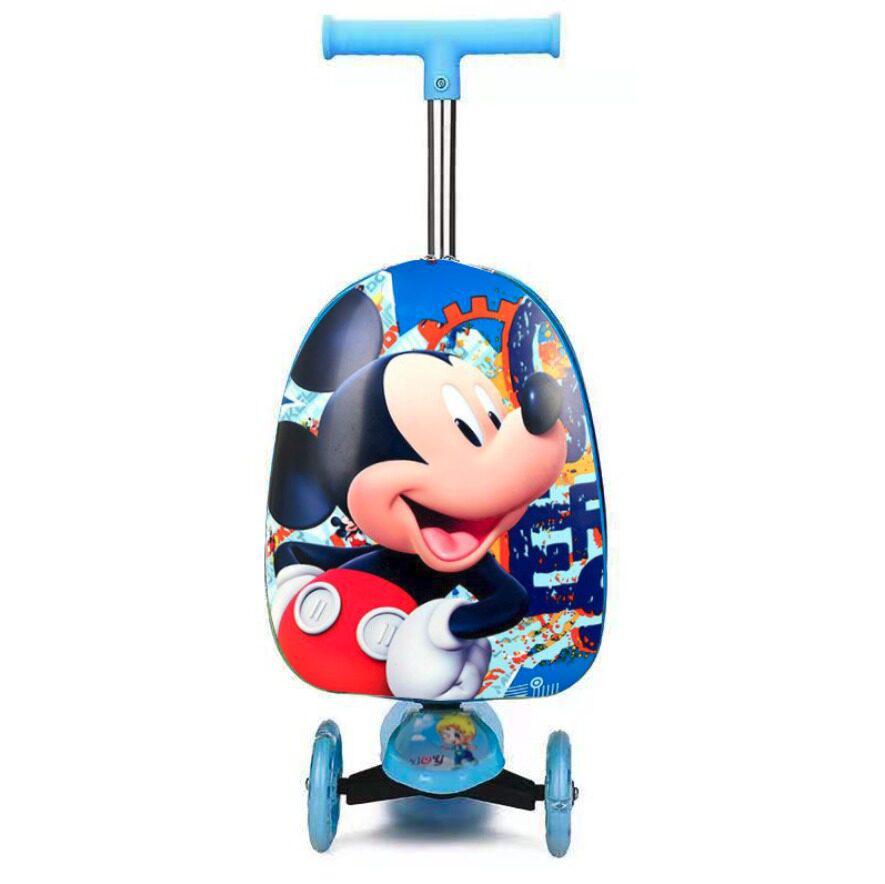 Lightweight Foldable Kids Scooter Suitcase – 16" Hardshell Ride-On Luggage