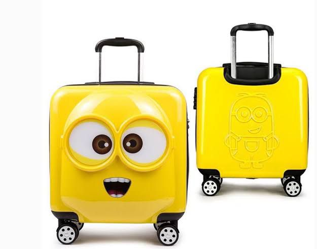 18 Inch Luggage Hard Side Spinner Suitcase Carry On Luggage Rolling MINION