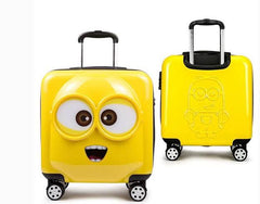 18 Inch Luggage Hard Side Spinner Suitcase Carry On Luggage Rolling MINION
