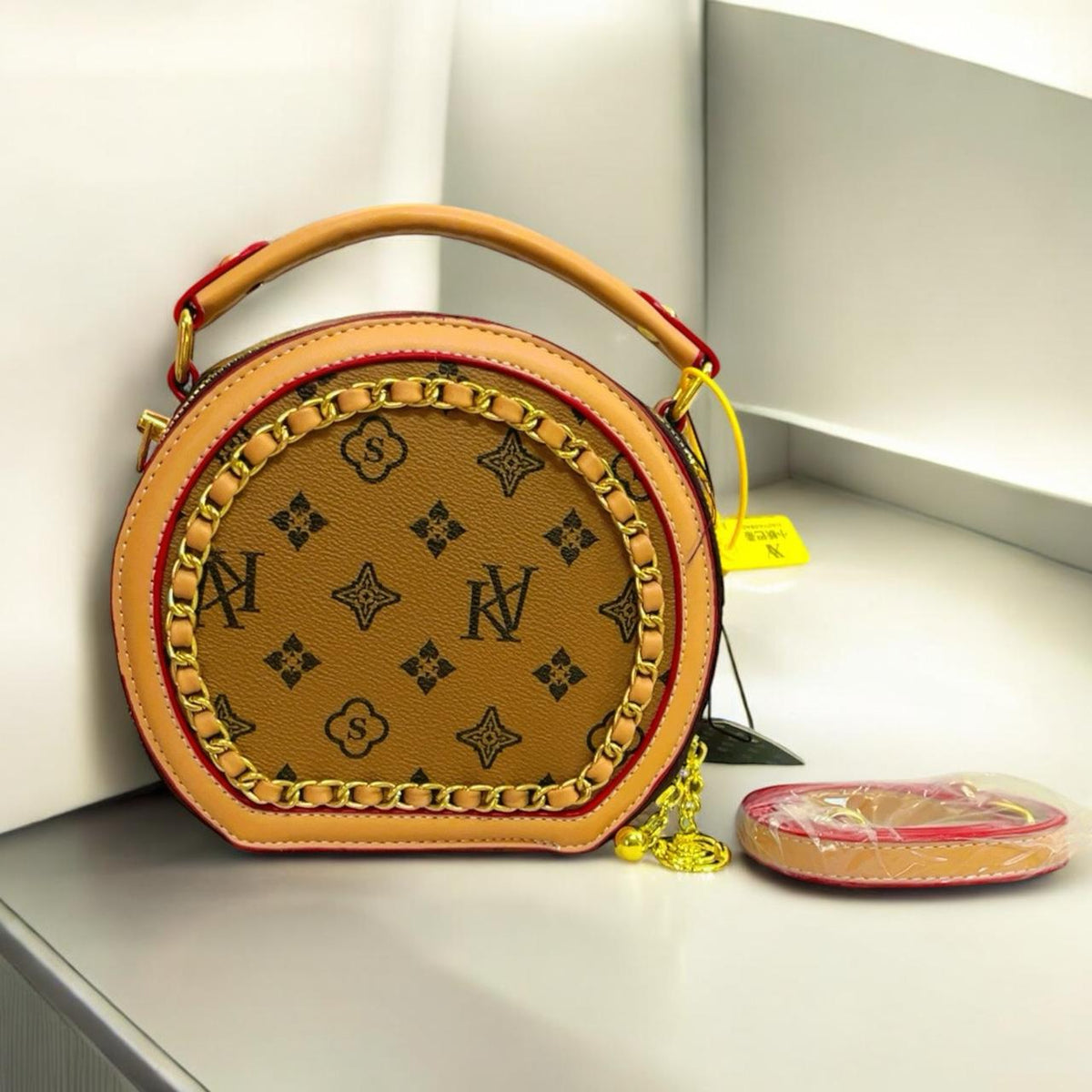 Brown Hand Bags D-45