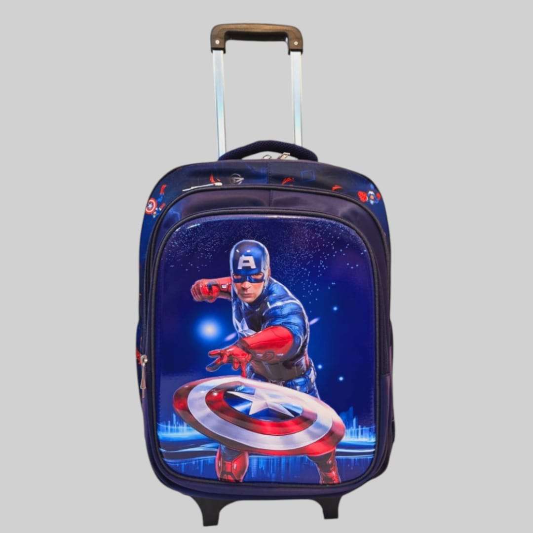 Captain America School Trolley Bag For Grade 4 to 7