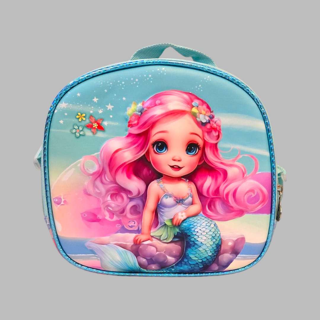 Mermaid Theme 3 Piece School Trolley Bag For Grade 1& 2