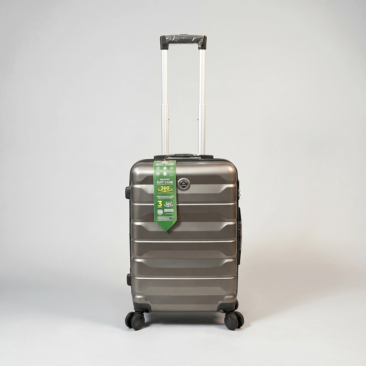 Delseey Travel Suitcase Fibre Grey
