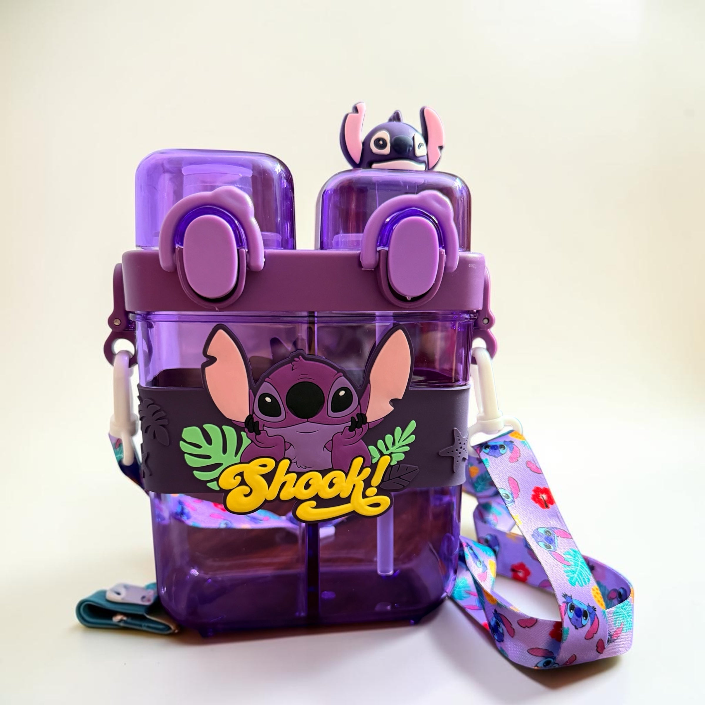 Stitch Double Chamber Water Bottle 520 ml 