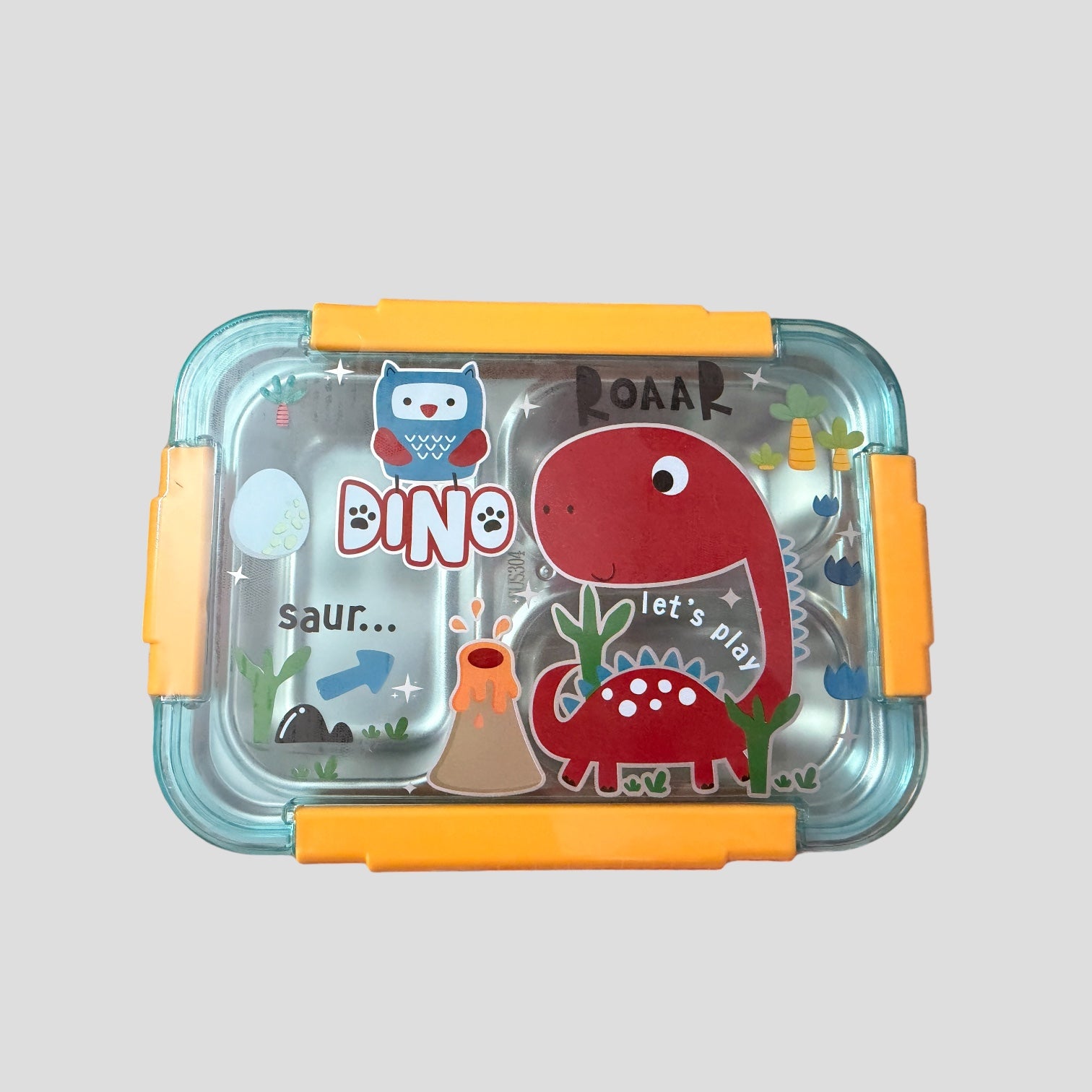Dino stainless Metal Lunch Box By Vest