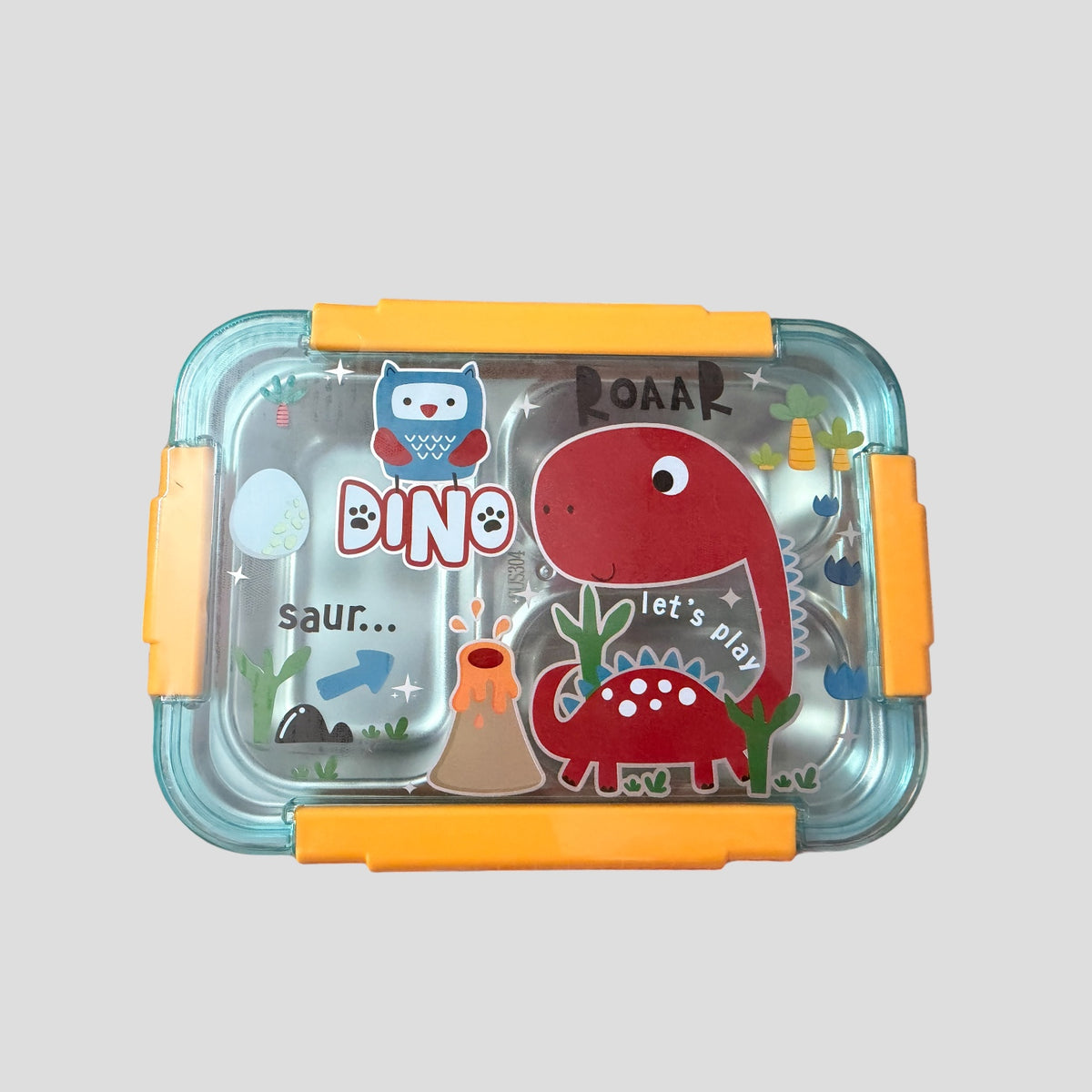 Dino stainless Metal Lunch Box By Vest
