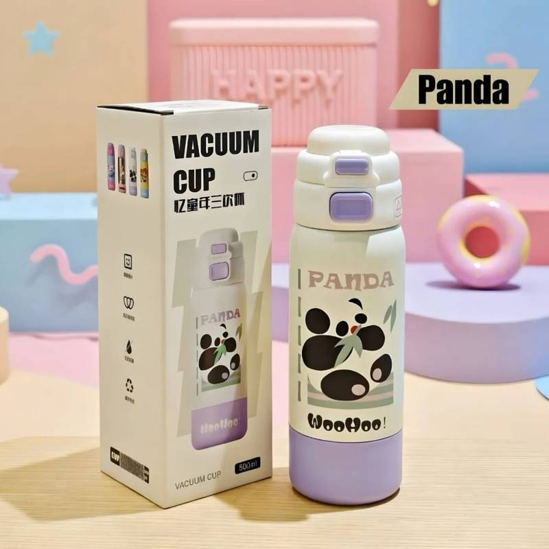 Panda water Bottle 500ml | STAINLESS STEEL