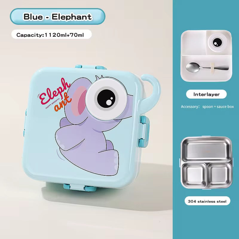 Elephant Bento Lunch Box(Stainless Steel)