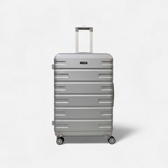 FlyStar Travel Suitcase Fibre Silver