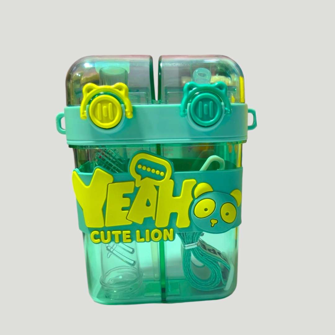 Hydro Duo – Double Chamber Water Bottle with Straw & Sport Lid, Leakproof