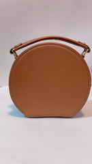 White Brown Hand Bag D-34