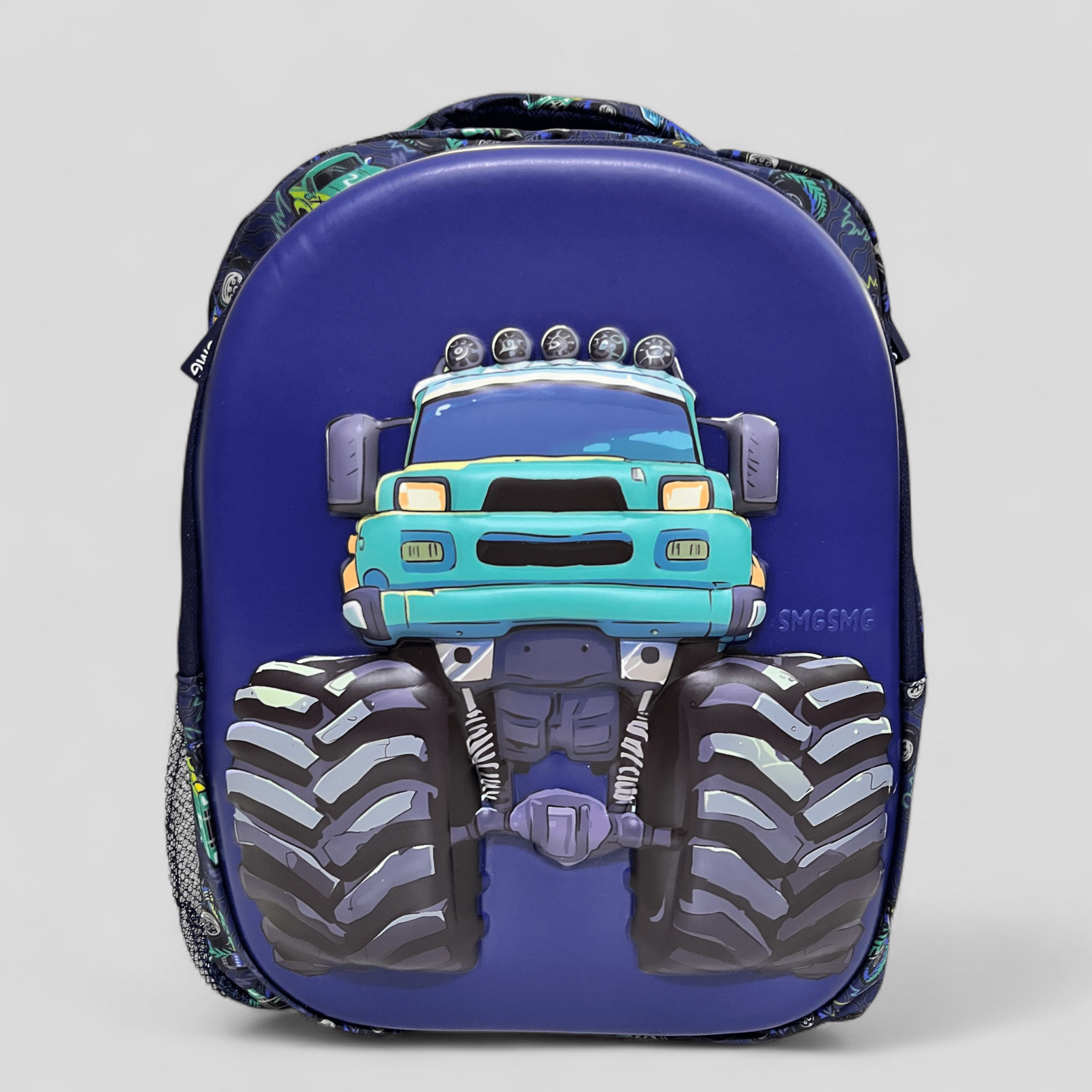 Monster Truck School Bag For Grade Playgroup to KG (15"inch)