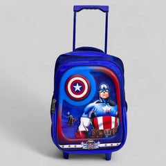 Captain America School Trolley Bag- For Grade 3 to 6 (20"Inch)