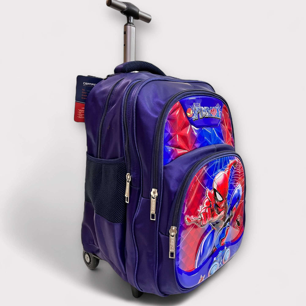 Spider Man School Trolley Bag for Boys Class 5 to 8 (22" inch ) Kidsbag