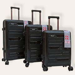 Veraj 100% Unbreakable Luggage Suitcase (black)