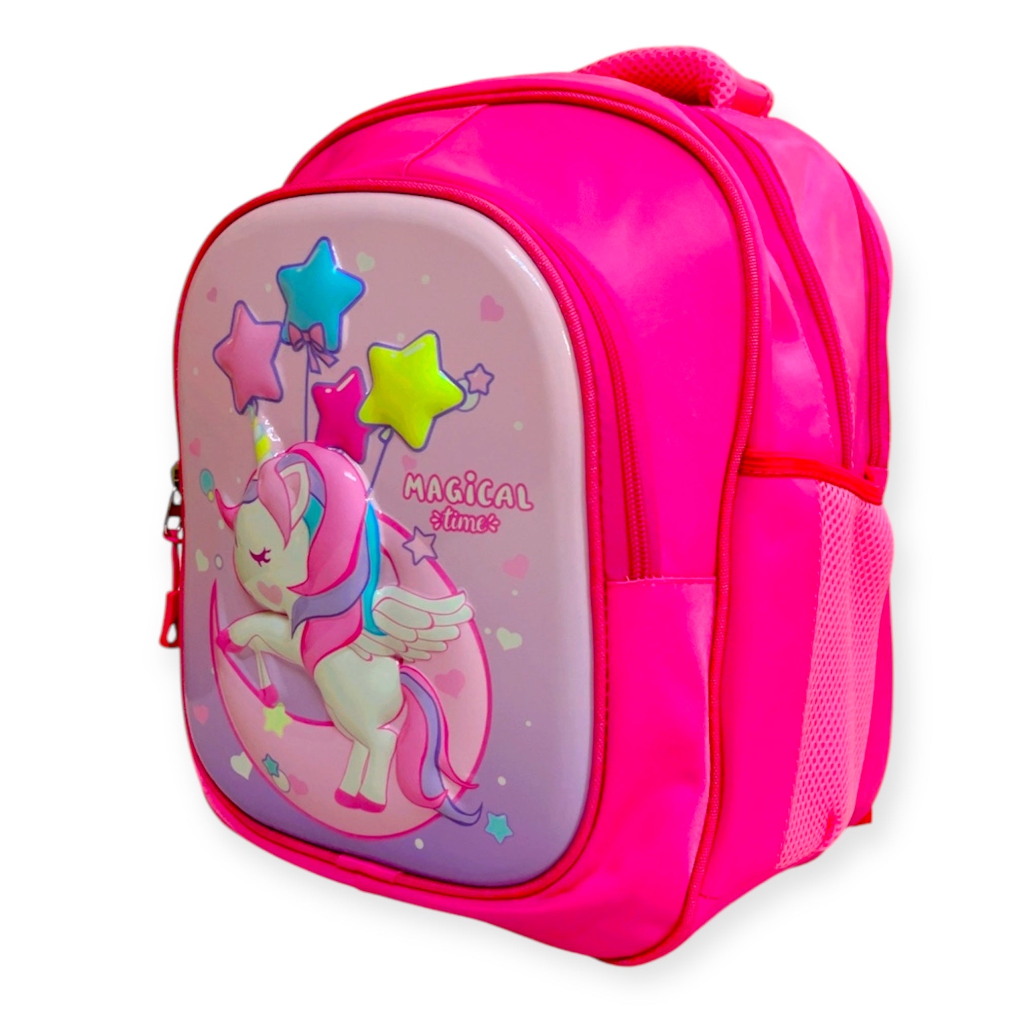 3D Unicorn-Themed School Bag for KG1 & KG2