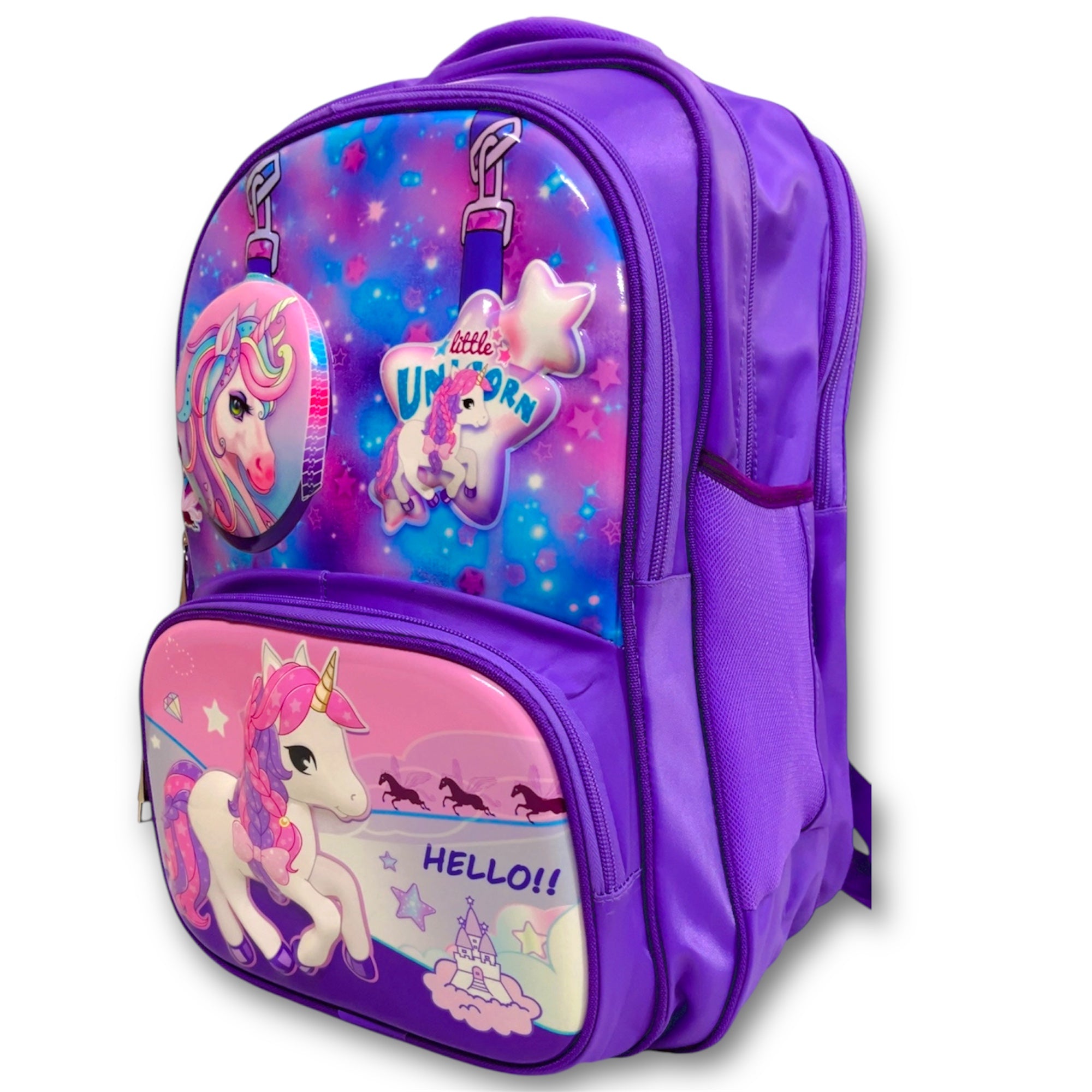 Unicorn School Bag for Grade 3, 4 & 5 (18 inches)