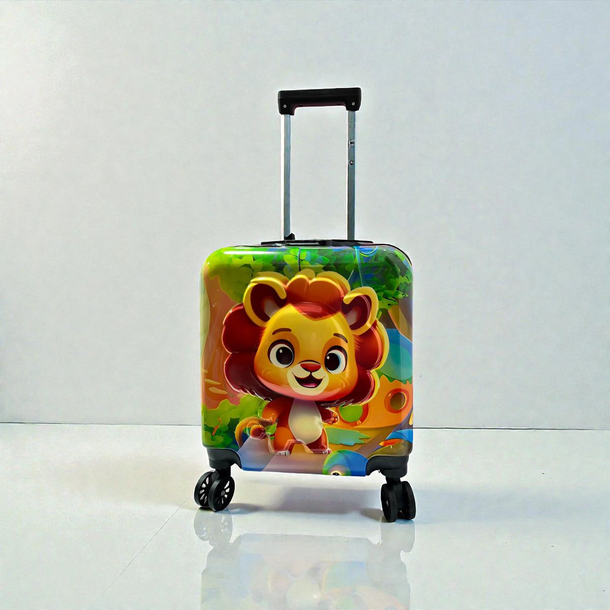 Lion 3D Square Luggage