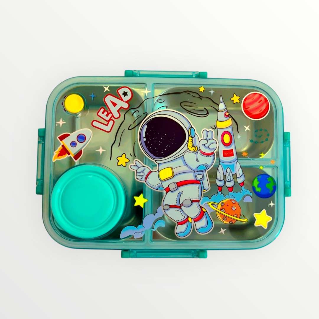 SpaceMan 750ML stainless Metal Lunch Box By Vest