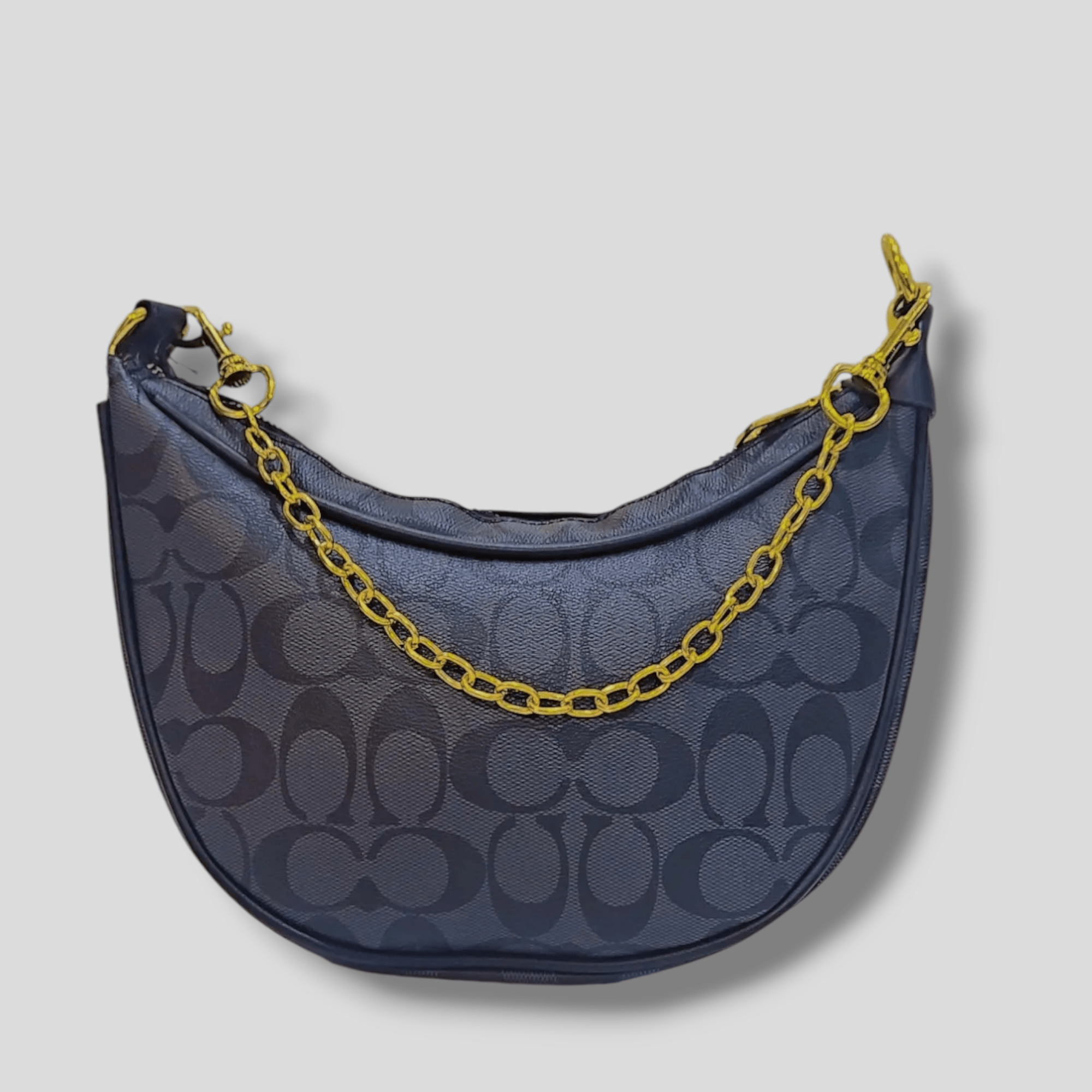 Sling Elegant Link Chain PU Leather Handbag