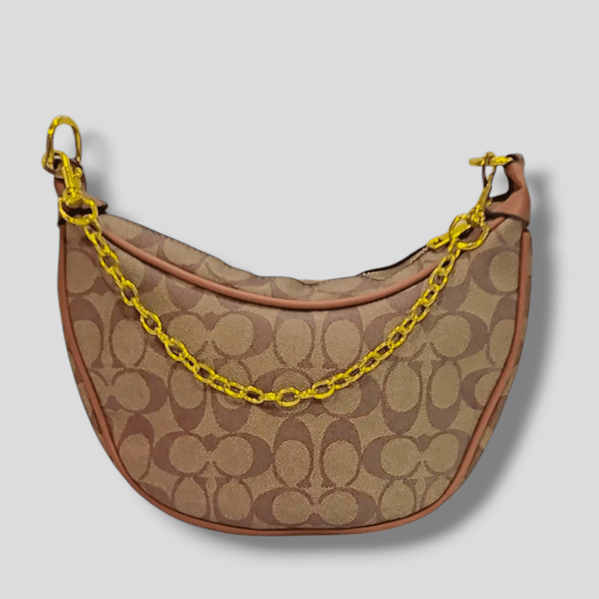 Sling Elegant Link Chain PU Leather Handbag