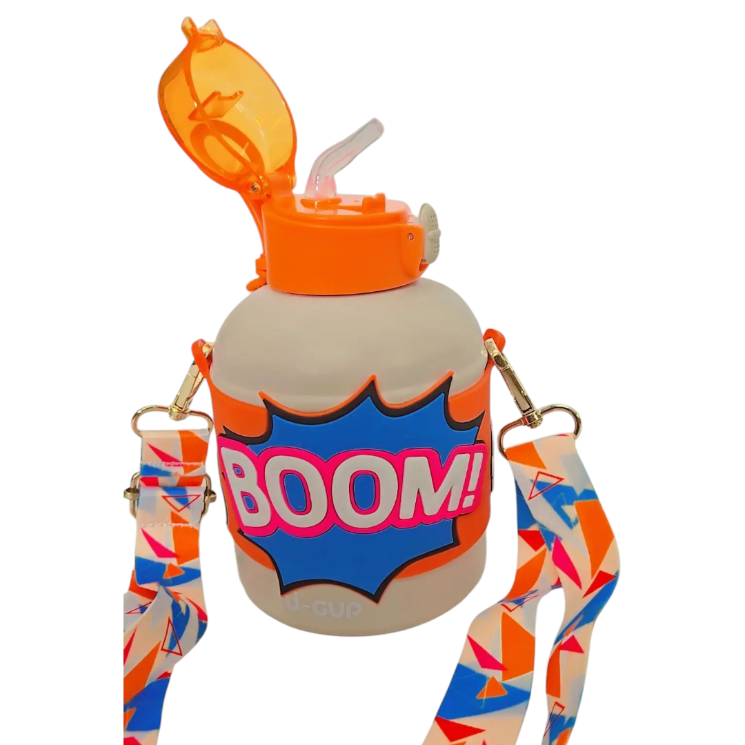 Orange Boom Stainless Steel Water Bottle 520ml