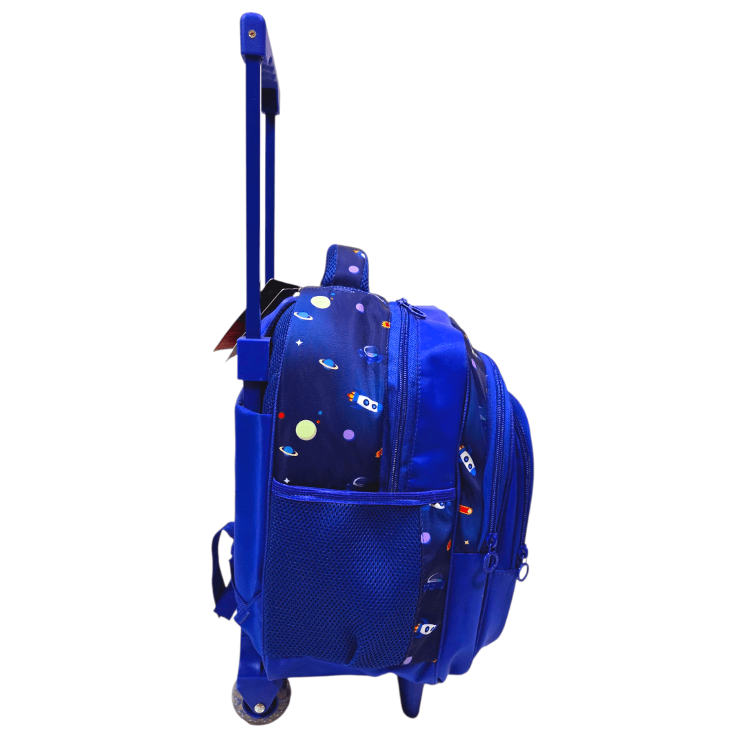 Spaceman School Trolley Bag for Kids Grade 1 & KG, High