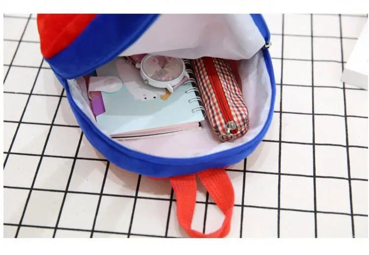 Plush Stuff Toy Backpack For Kids Cartoon Stuff Character Bag For Kids