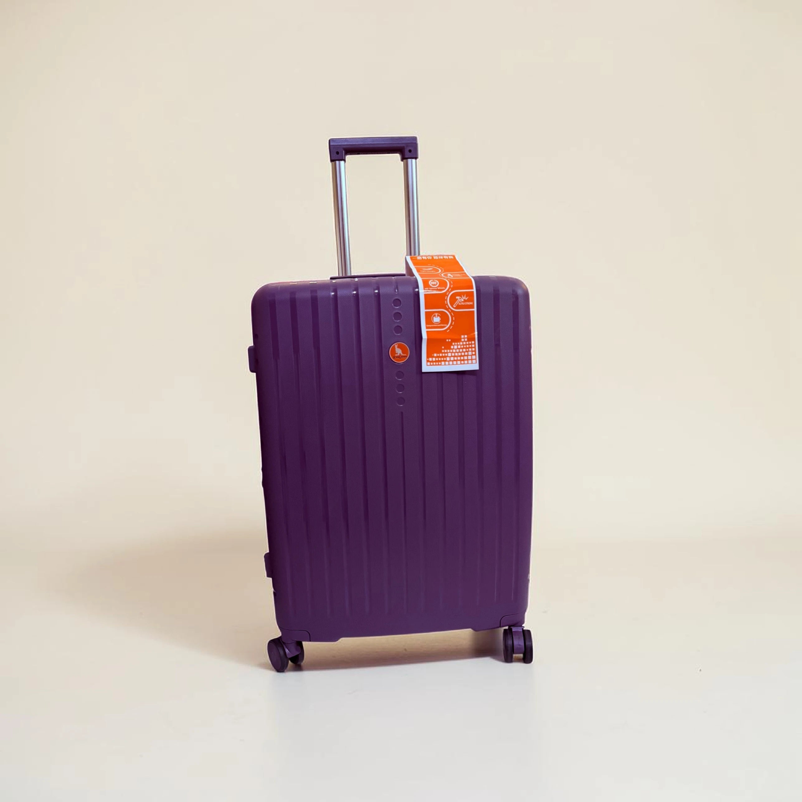 Kangaroo Travel Luggage Suitcase Purple