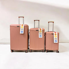 Leader Travel Suitcase Fibre (Pink)