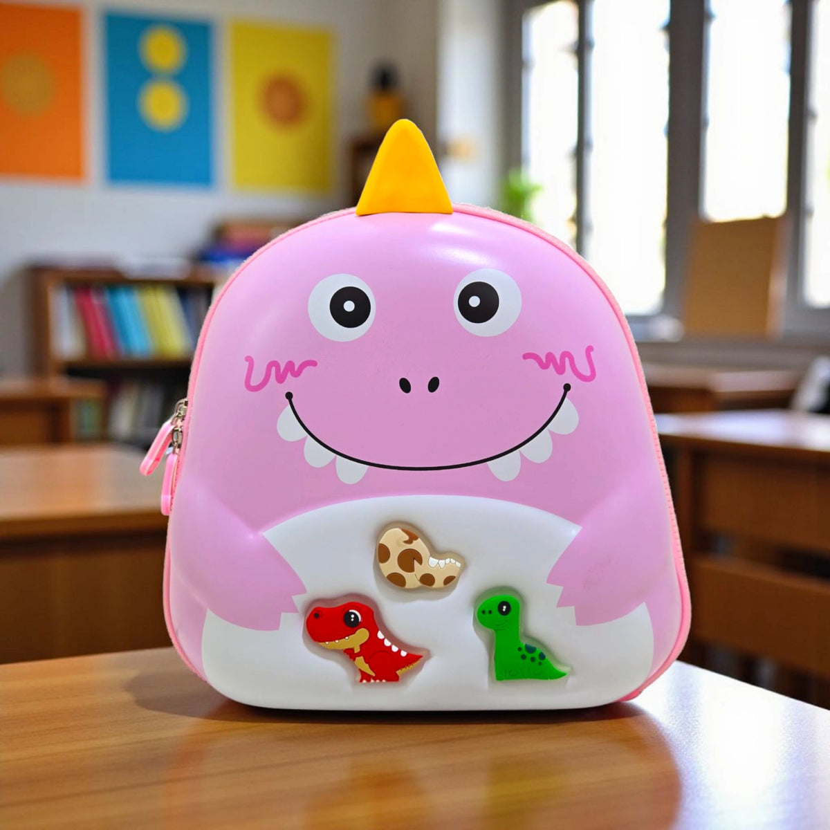 Dino Backpack with Horn and 3 Glowing Lights