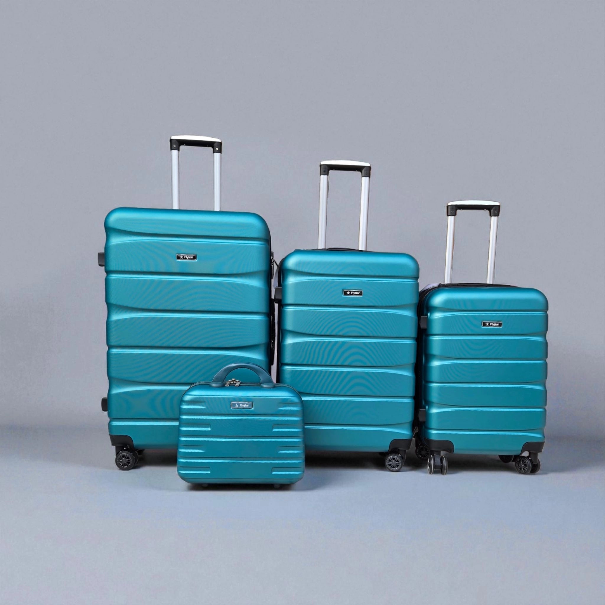 FlyStar Travel Suitcase Fibre Green