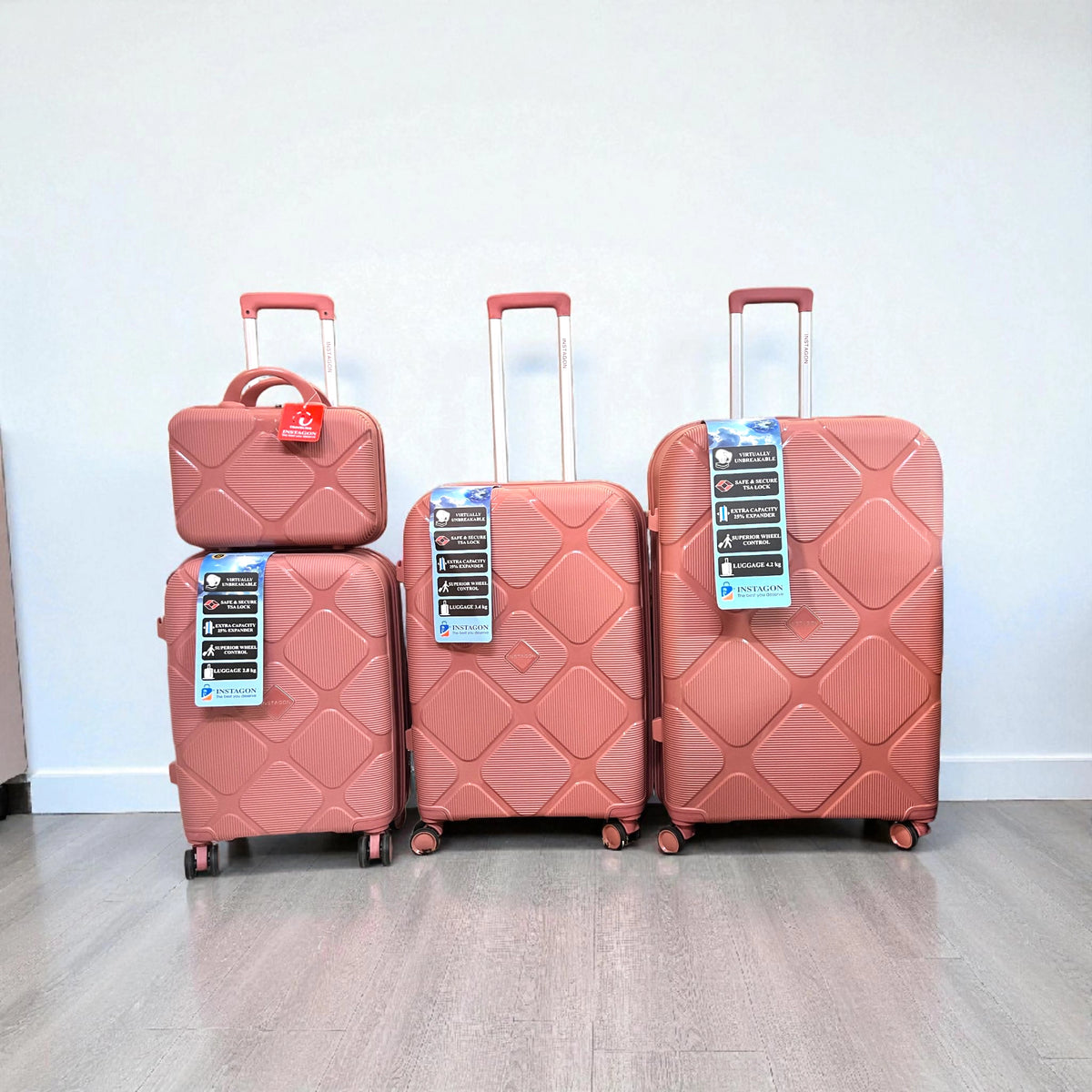 Instagon Travel Suitcase Polypropylene Unbreakable