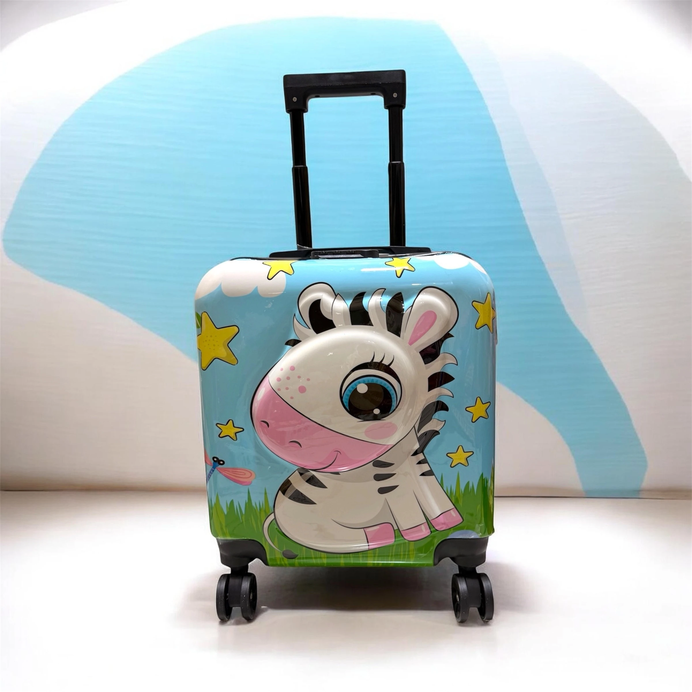 Zebra 3D Square Luggage