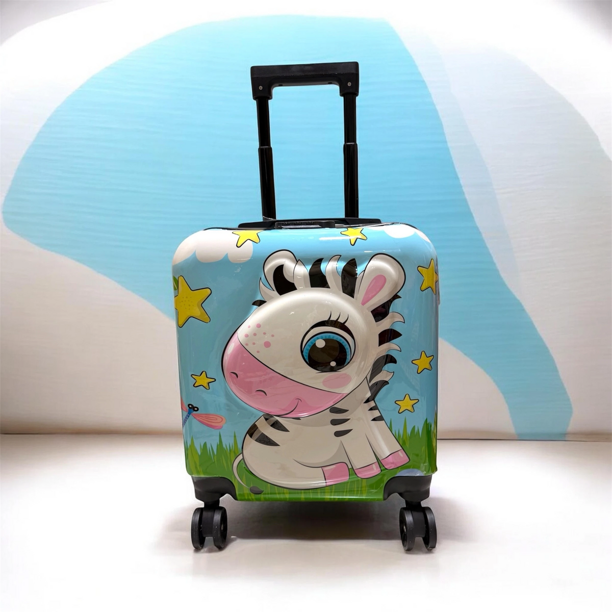 Zebra 3D Square Luggage