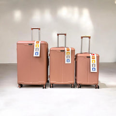 Leader Travel Suitcase Fibre (Pink)