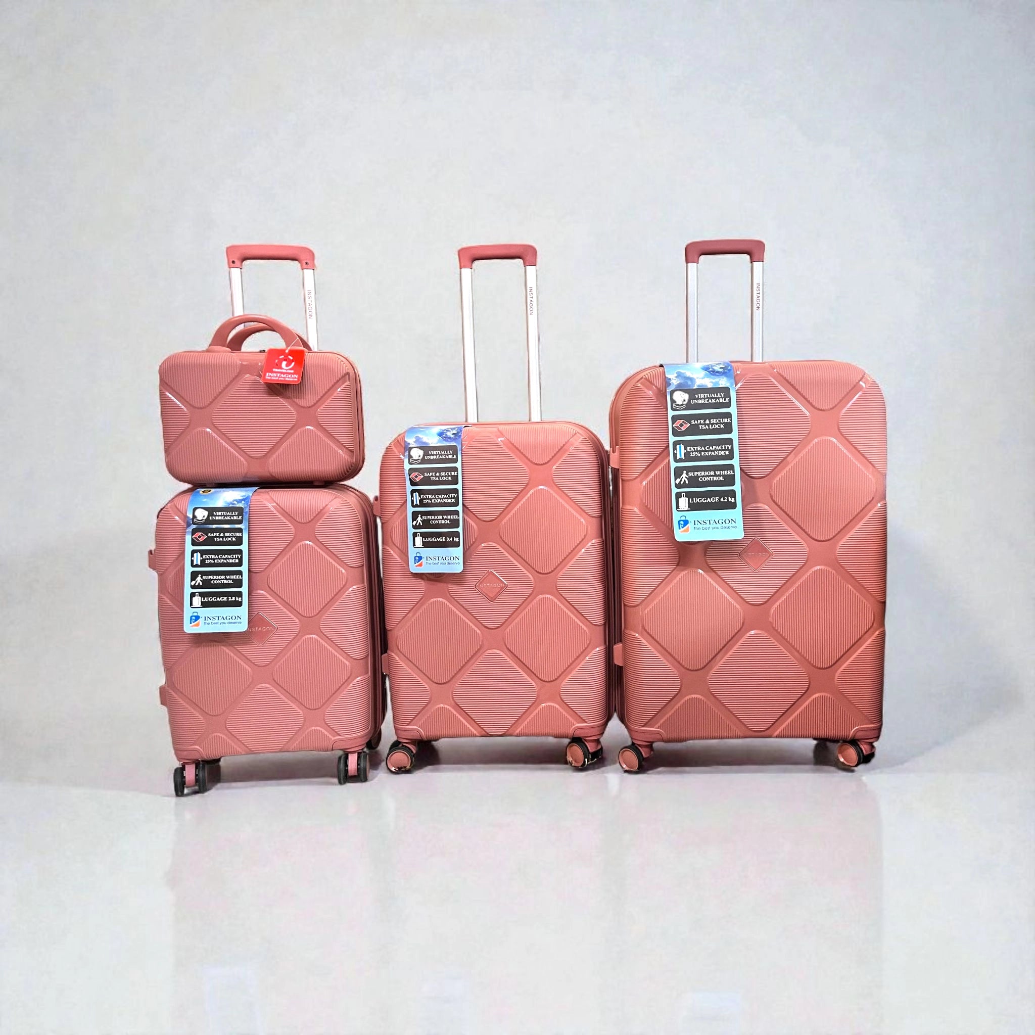 Instagon Travel Suitcase Polypropylene Unbreakable