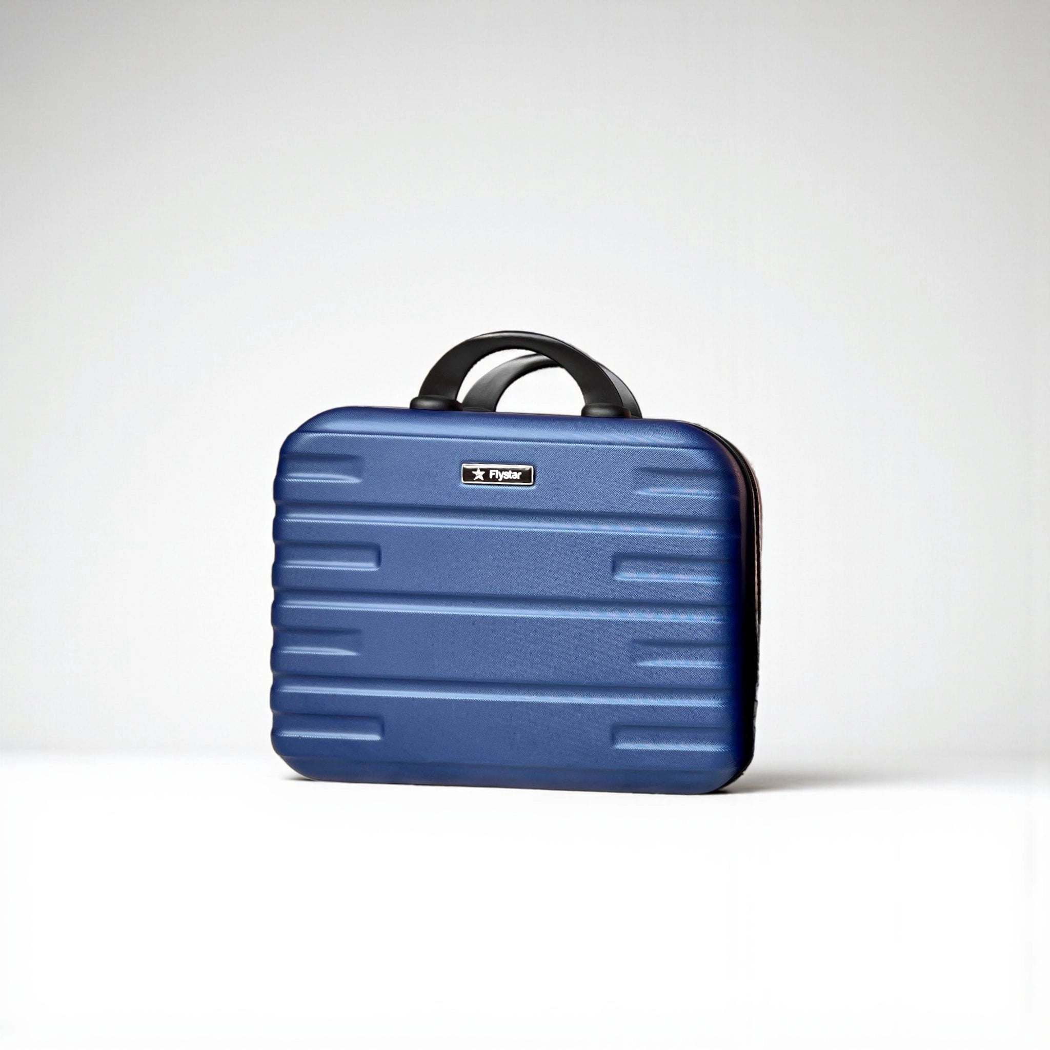 Blue 3-Piece Travel Vanity Box Set – Unbreakable Fibre Beauty & Makeup Case