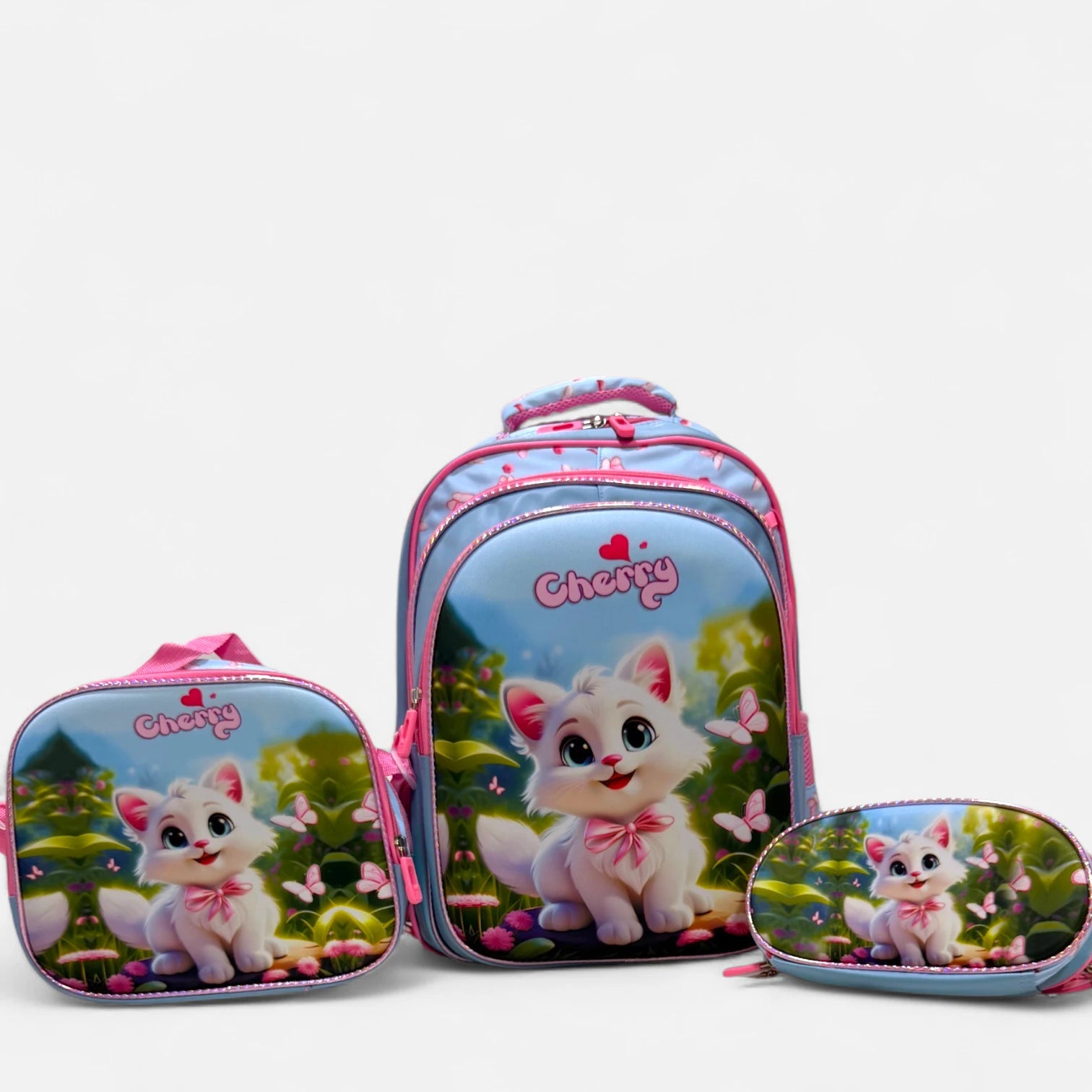 Cat School Bag Set for Grade 1 to 3
