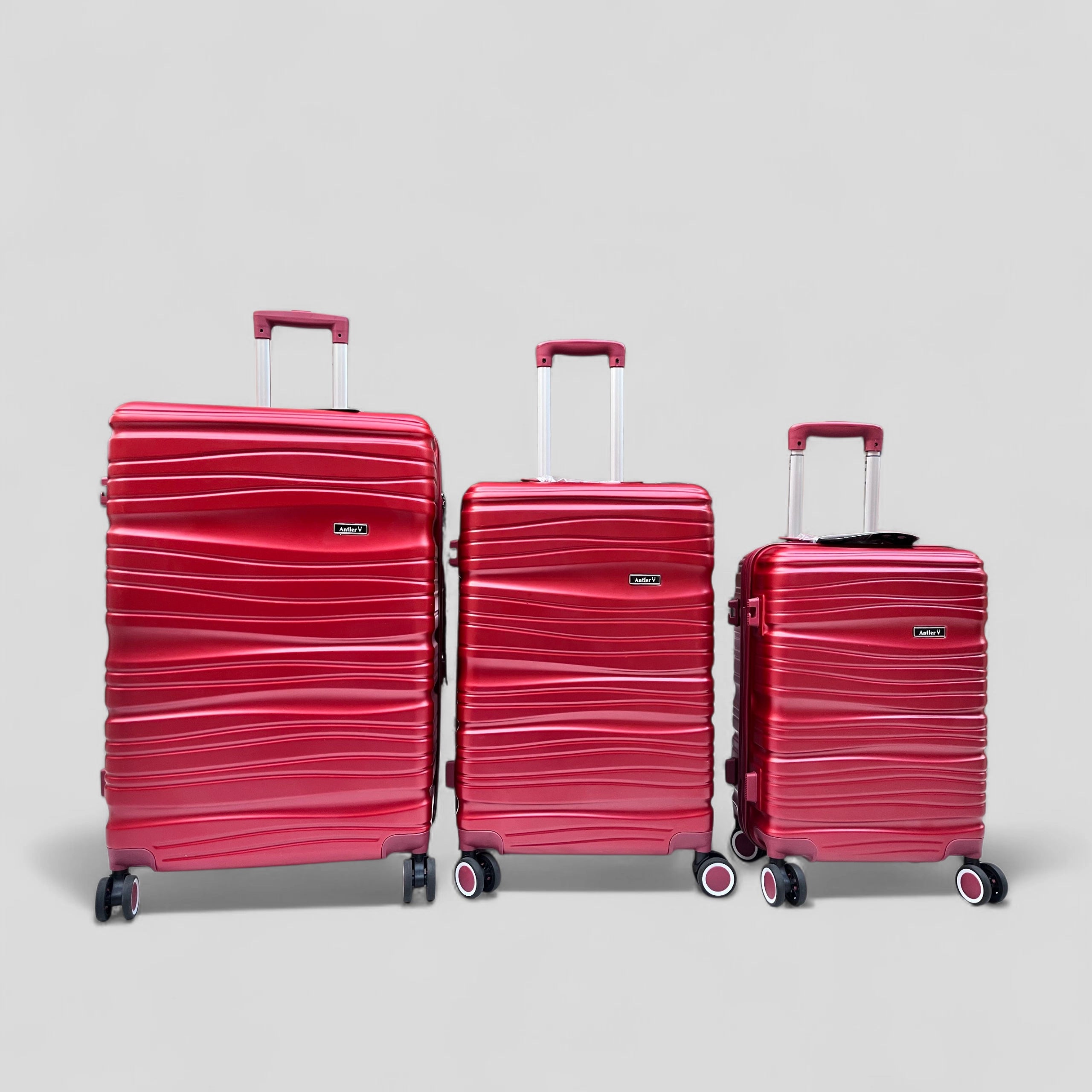 Travel Suitcase Fibre Red