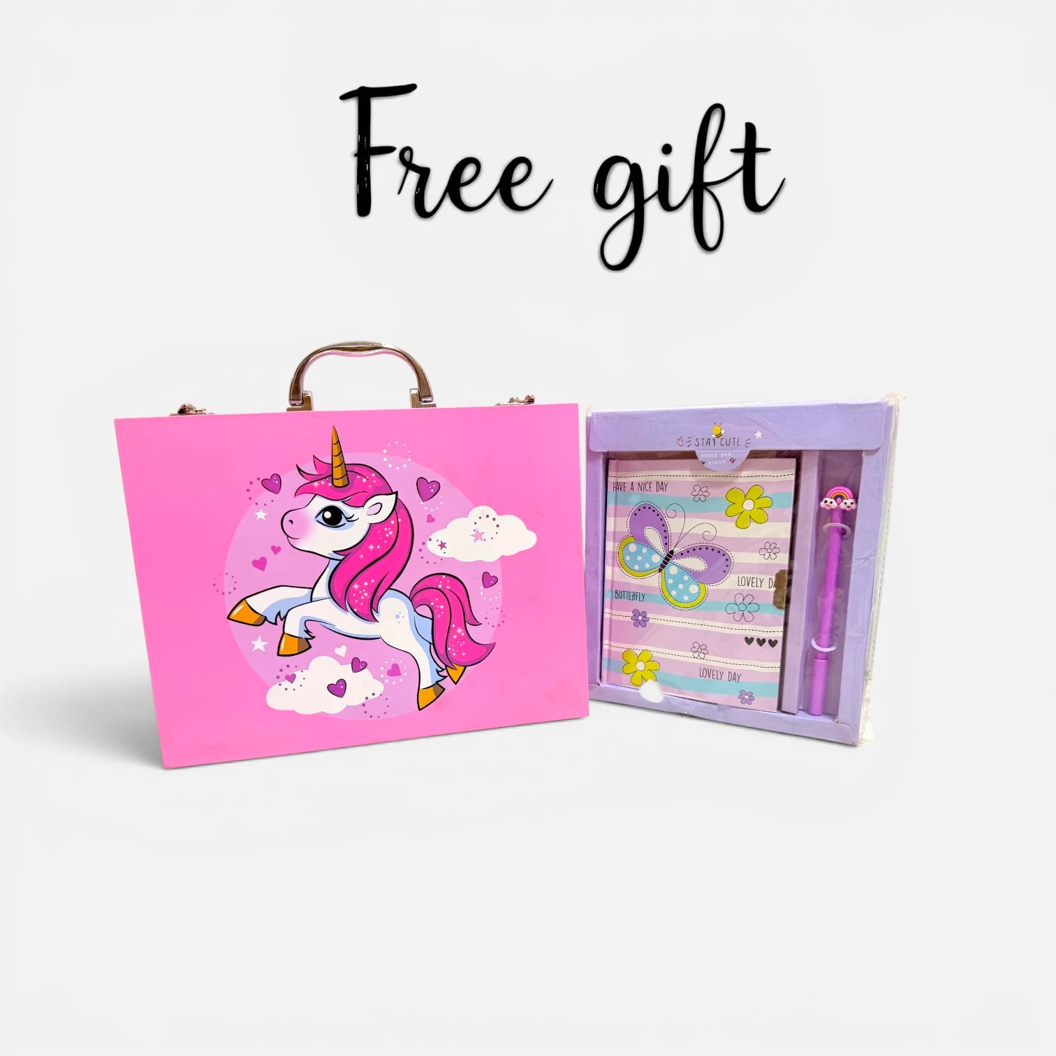 Unicorn Breifcase Art Kit For Kids With Free Gift
