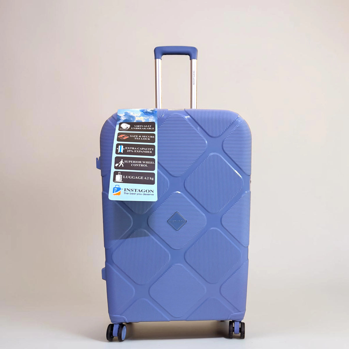 Instagon Luggage Suitcase Blue